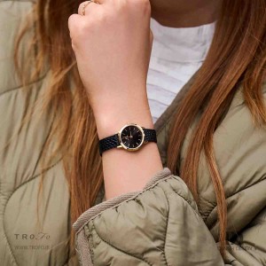 ساعت مچی عقربه ای زنانه دنیش دیزاین (Danish design) مدل IV19Q1268  Akilia Mini All Gold Black