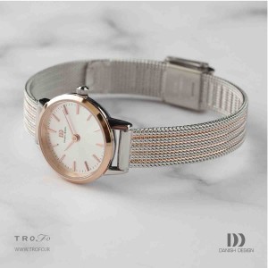 ساعت مچی عقربه ای زنانه دنیش دیزاین (Danish design) مدل IV65Q1268  Akilia Mini Two-Tone Gold