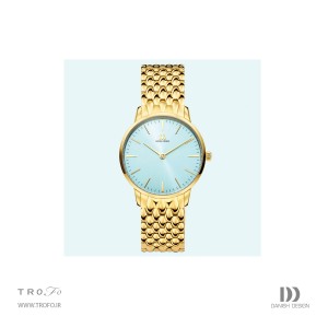 ساعت مچی عقربه ای زنانه دنیش دیزاین (Danish design) مدل IV77Q1251  Akilia Gold Husky Blue DressLink Medium