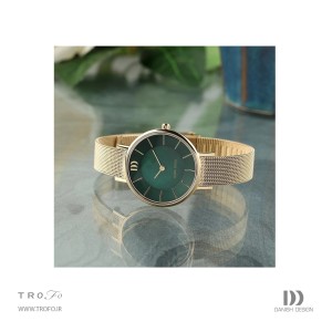 ساعت مچی عقربه ای زنانه دنیش دیزاین (Danish design) مدل IV09Q1167  Rømø Mother of Pearl Gold Green