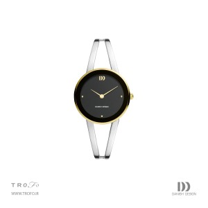 ساعت مچی عقربه ای زنانه دنیش دیزاین (Danish design) مدل IV73Q1295 Nostalgi 1988 Two-Tone Black Bangle