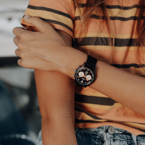 ساعت مچی عقربه ای زنانه مردانه تریوا (TRIWA) مدل Ocean Plastic Timer DEEP BLUE