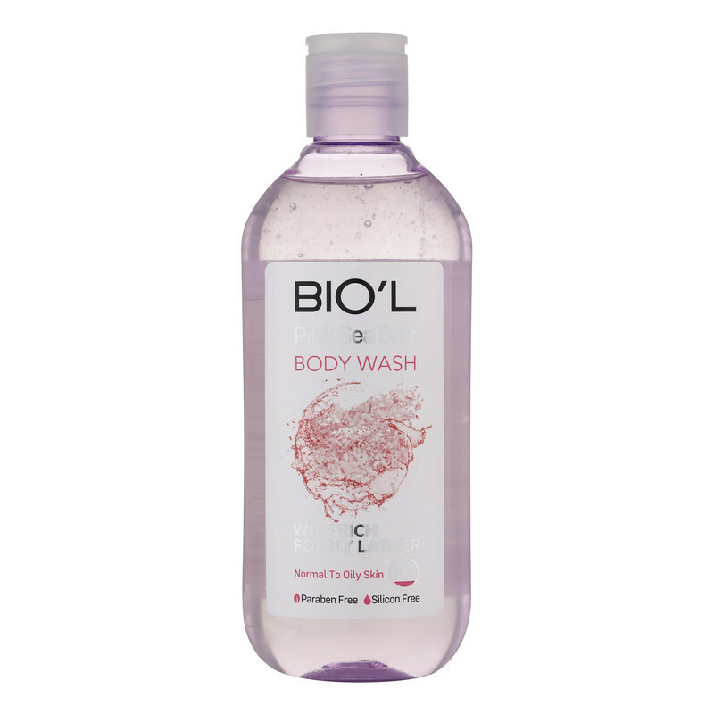 شامپو بدن بیول مدل Rich Foam با رایحه نمک صورتی دریایی مناسب برای پوست چرب و معمولی حجم 400 میلی لیتر