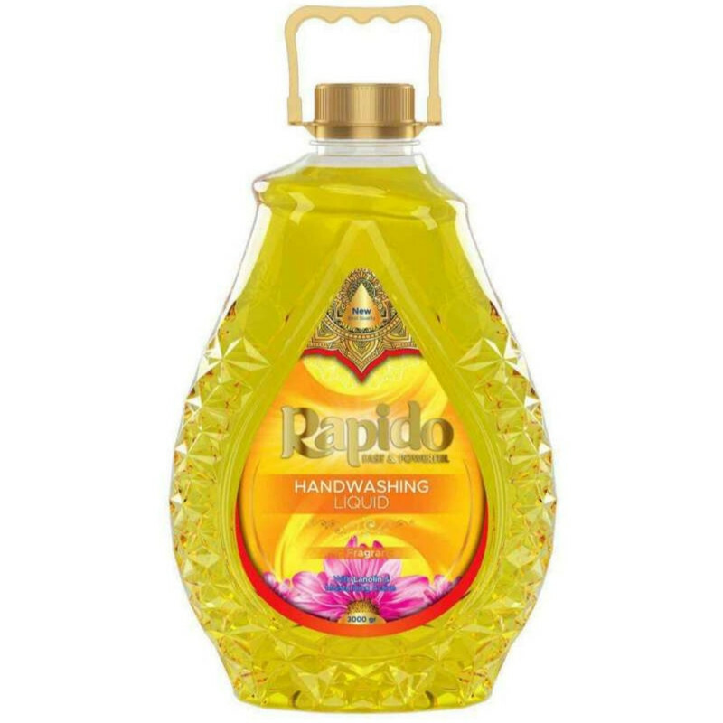 مایع دستشویی راپیدو مدل زرد وزن ۳۰۰۰ گرم