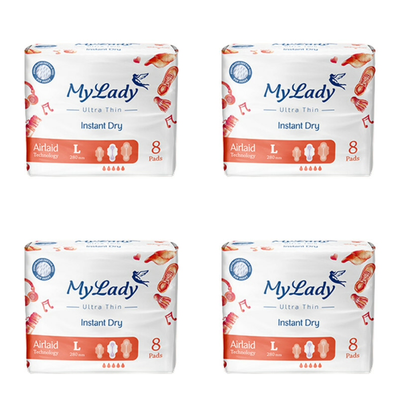 نوار بهداشتی مای لیدی مدل Instant Dry بسته 4 عددی