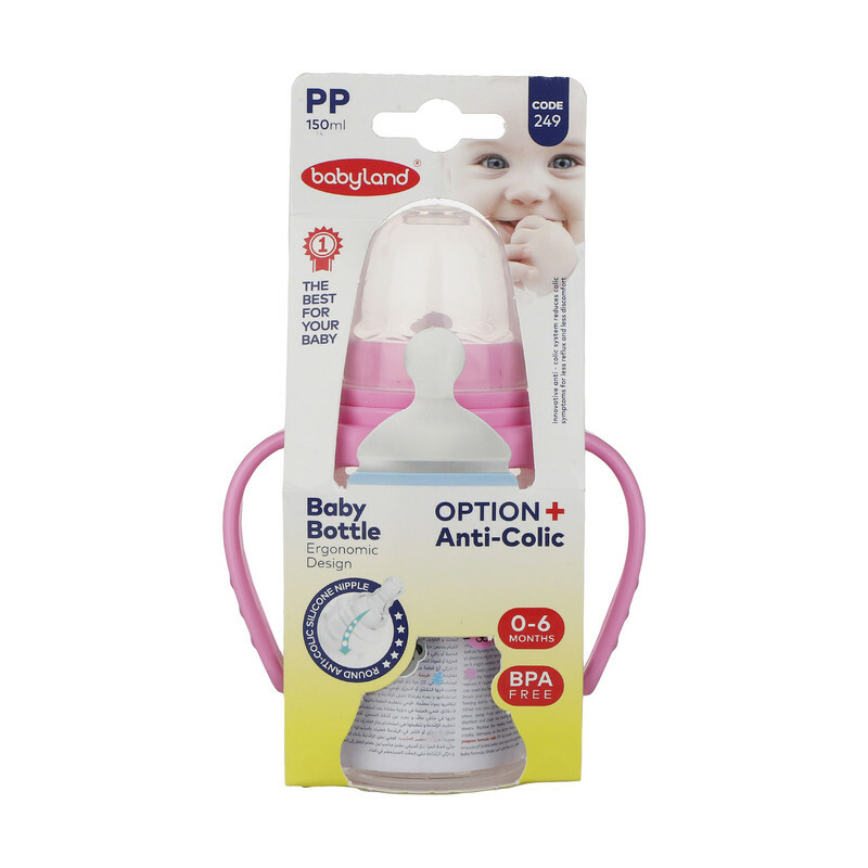 شیشه شیر بیبی لند کد 249 ظرفیت 150 میلی لیتر