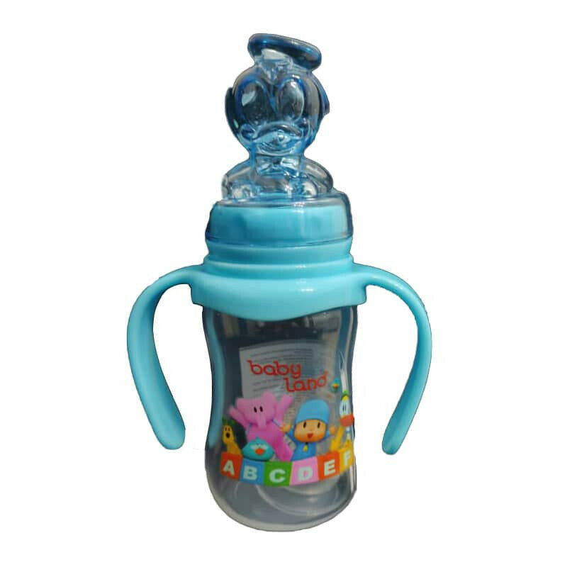 شیشه شیر بیبی لند مدل دسته دار کد 509 گنجایش 150 میلی لیتر
