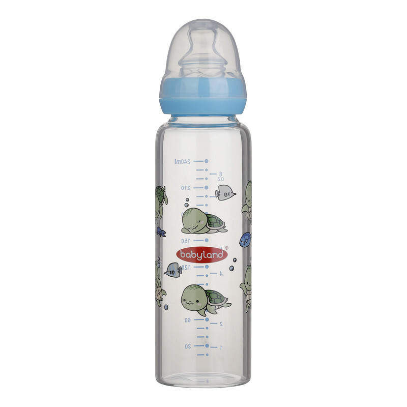 شیشه شیر بیبی لند مدل کلاسیک ارتودنسی کد 05462-pp گنجایش 240 میلی لیتر