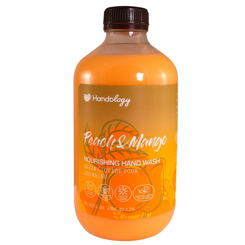 مایع دستشویی کرمی هندولوژی مدل PEACH &amp; MANGO وزن 2000 گرم