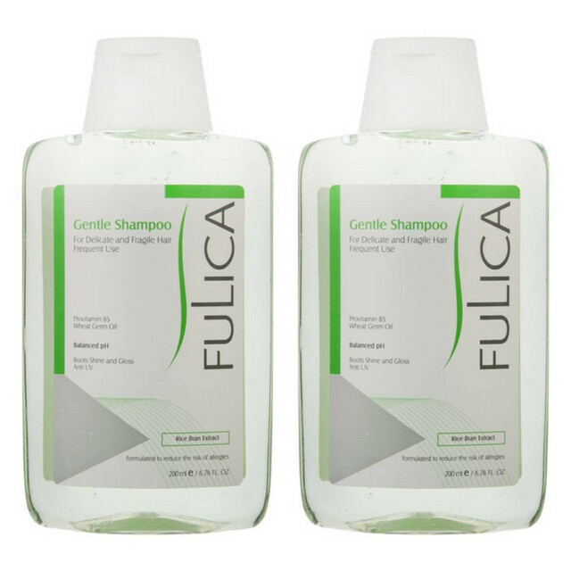 شامپو مو فولیکا مدل 02 مناسب برای موهای حساس و شکننده حجم 200 میلی لیتر بسته 2 عددی
