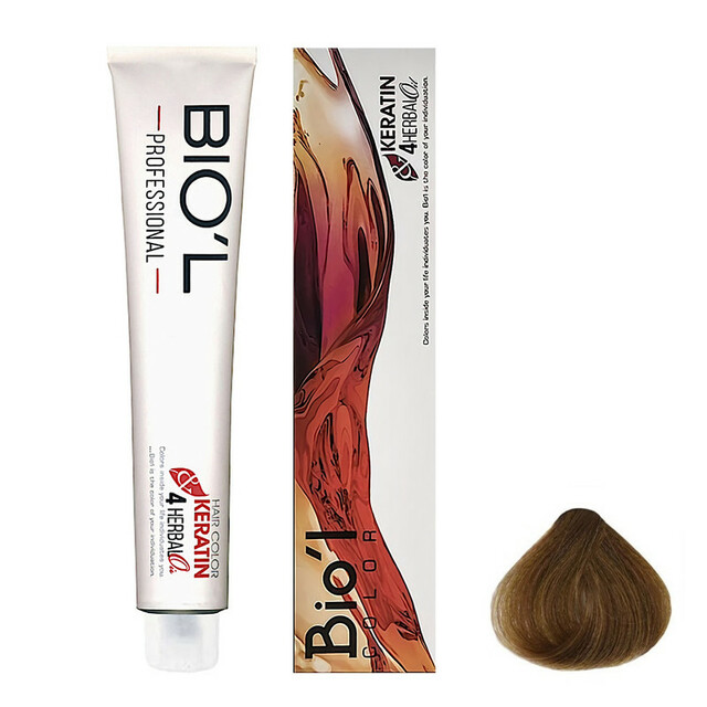 رنگ مو بیول شماره 5.8 حجم 100 میلی لیتر رنگ قهوه ای شکلاتی روشن