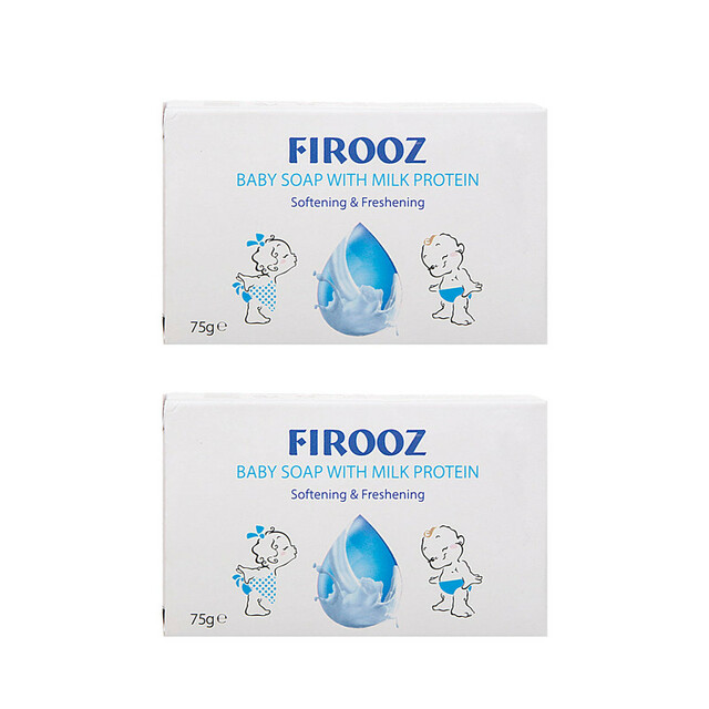 صابون بچه فیروز پروتئین شیر -75 گرم یک عددی