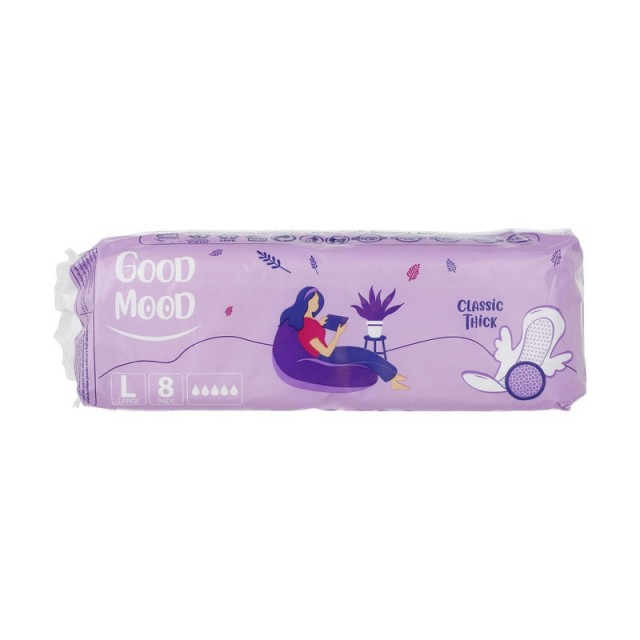 نوار بهداشتی گود مود مدل classic thick بسته 8 عددی