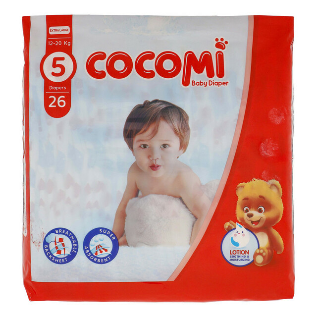 پوشک کودک کوکومی مدل اکو  سایز 5 بسته 26 عددی