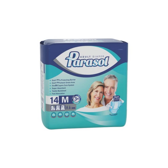 پوشینه بزرگسالان پاراسل سایز متوسط بسته 14 عددی