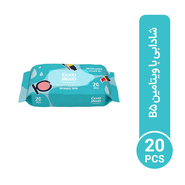 دستمال مرطوب گود مود مدل Moisturizer Vitamin B5 بسته 20 عددی