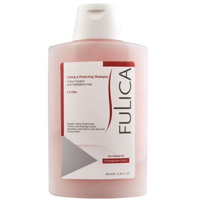 شامپو مو فولیکا مدل Caring And Protecting مخصوص موهای رنگ شده حجم 200 میلی‌لیتر