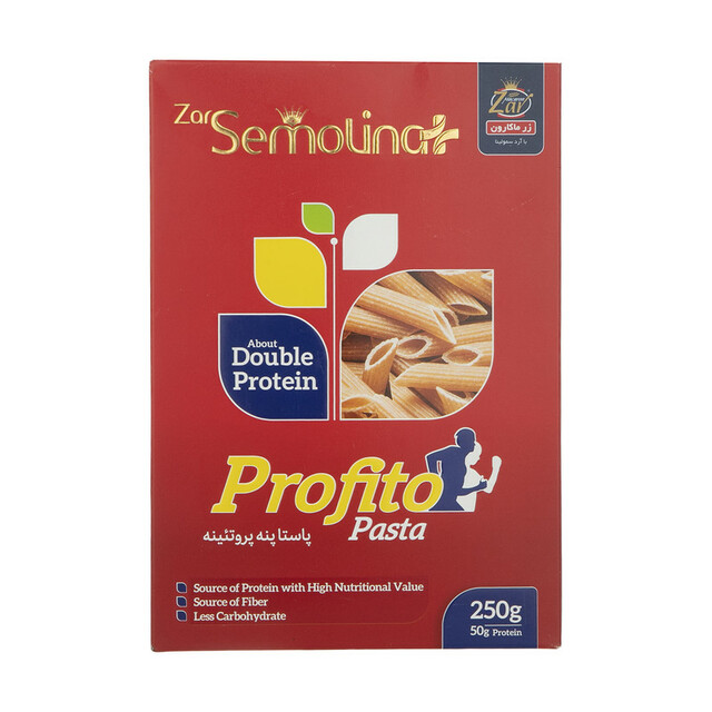 پاستا پنه پروتئینه سمولینا زر ماکارون - 250 گرم