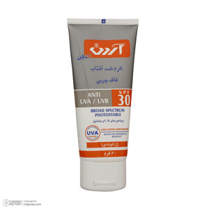 کرم ضدآفتاب بدون رنگ آقایان آردن، SPF30