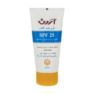 کرم ضدآفتاب بدون ‌رنگ آردن، SPF25