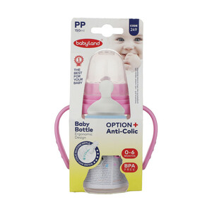 شیشه شیر بیبی لند کد 249 ظرفیت 150 میلی لیتر