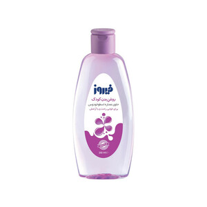 روغن بدن کودک فیروز  حاوی عصاره اسطوخودوس مدل Lavender حجم 200 میلی لیتر