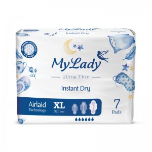 نوار بهداشتی ایرلید خیلی بزرگ ultra thin مای لیدی بسته 7 عددی مدل instant dry