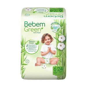 پوشک بچه ببم سایز 6 مدل BB240 بسته 24 عددي