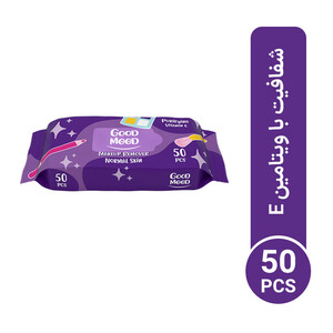 دستمال مرطوب گود مود مدل Purifying Vitamin E بسته 50 عددی