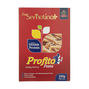 پاستا پنه پروتئینه سمولینا زر ماکارون - 250 گرم