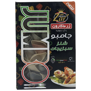 جامبو شلز سبزیجات زر ماکارون مقدار 500 گرم