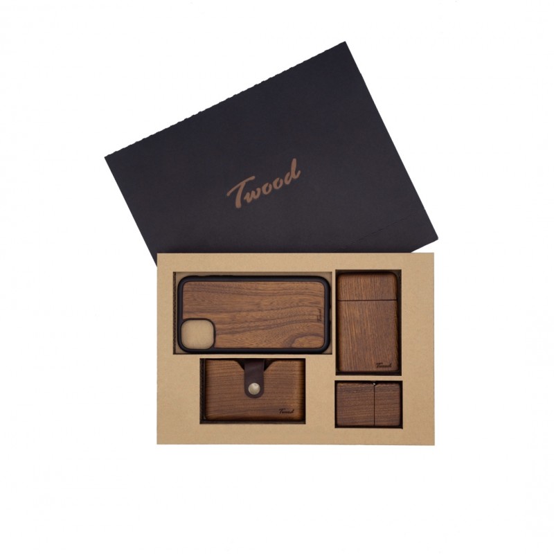 پک ست جاسیگاری-فندک-جاکارتی-قاب آیفون چوبی