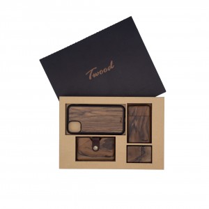 پک ست جاسیگاری-فندک-قاب آیفون-جاکارتی چوبی سیوا