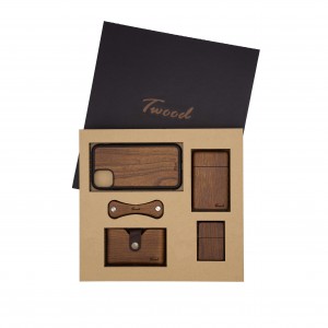 پک ست جاسیگاری-فندک-جاکارتی-قاب آیفون- جاکلیدی چوبی