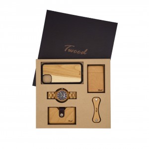 پک ست ساعت مچی-جاسیگاری-جاکارتی-قاب آیفون-جاکلیدی چوبی هولیکا