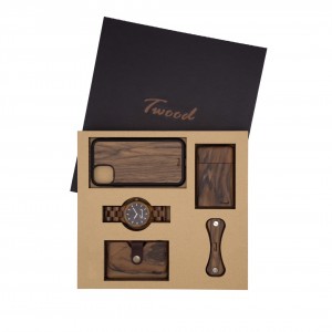 پک ست ساعت مچی-جاسیگاری-جاکارتی-قاب آیفون-جاکلیدی چوبی سیوا