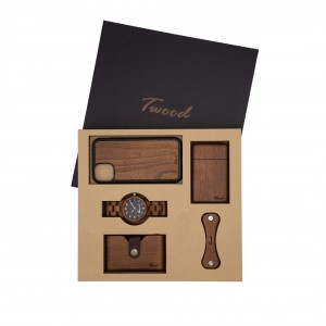 پک ست ساعت مچی-جاسیگاری-جاکارتی-قاب آیفون-جاکلیدی چوبی