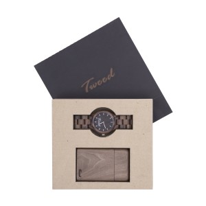 پک ست ساعت مچی-جاسیگاری چوبی