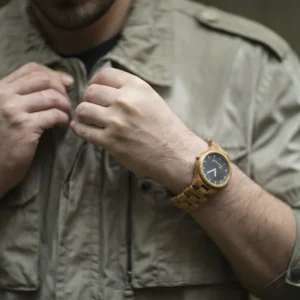 ساعت چوبی مردانه مارون دست‌ساز | چوب طبیعی مینیمال Twood تی وود