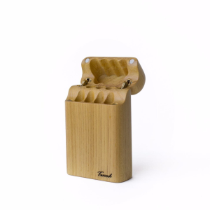 جاسیگاری چوبی  هولیکا دست‌ساز | جعبه سیگار مینیمال چوب طبیعی Twood تی وود.