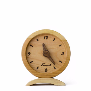 twood-wooden-table-clock-front-view