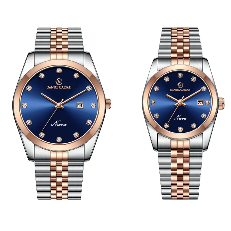 ست ساعت مردانه و زنانه دنیل سزار Daniel Caesar DC1207GL
