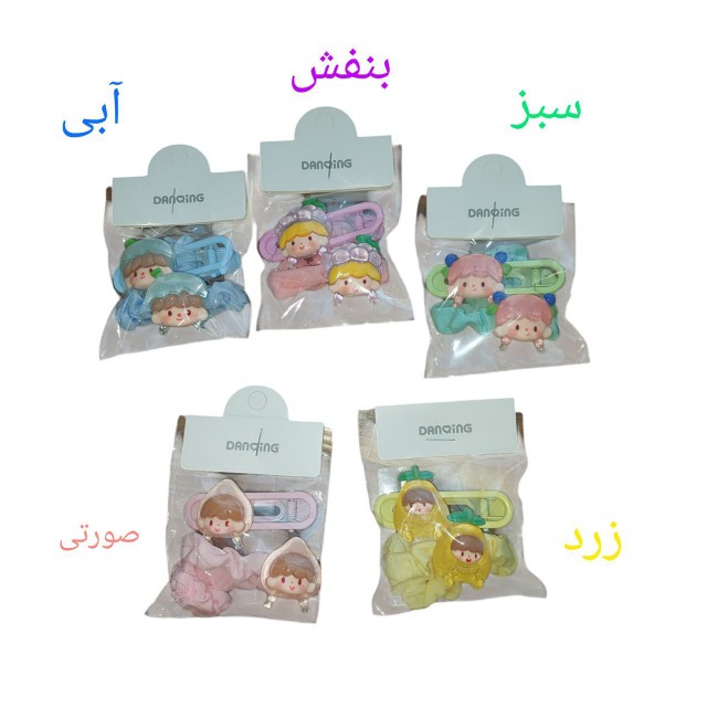 ست کش مو و گیره انبری در 6 رنگ زیبا