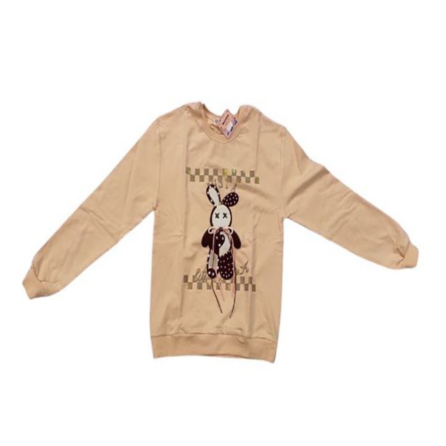 سویشرت دخترانه مدل خرگوش بند دار و نگین دار