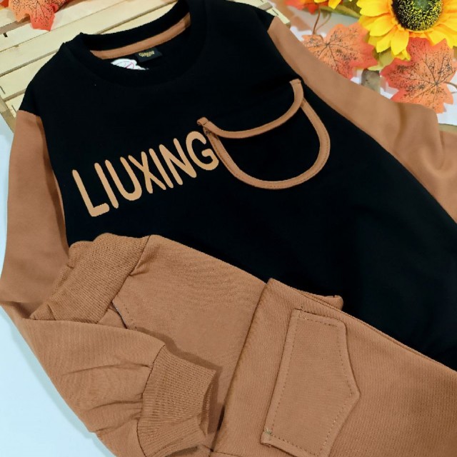 ست بلوز و شلوارک LIUXING پسرونه مناسب بهار و تابستان