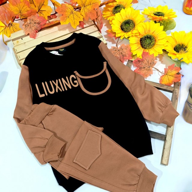ست  بلوز وشلوار LIUXING پسرونه مناسب پاییز و زمستان