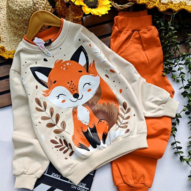 ست بلوز و شلوار روباه دخترونه مناسب پاییز و زمستان