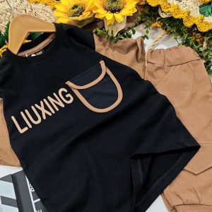ست بلوز و شلوارک LIUXING پسرونه مناسب بهار و تابستان