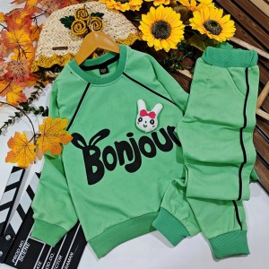 ست بلوز و شلوار خرگوش مدلBonjour مناسب پاییز و زمستان