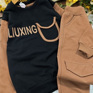 ست  بلوز وشلوار LIUXING پسرونه مناسب پاییز و زمستان